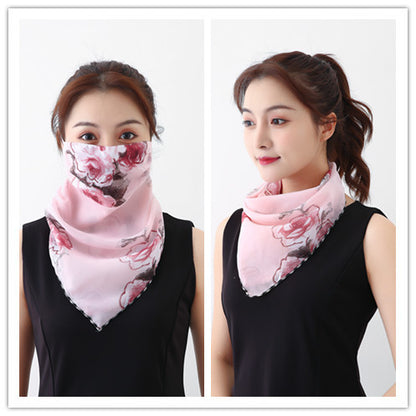 Lightweight Summer Gauze Scarf – Multifunctional Hanging-Ear Wrap