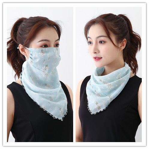 Lightweight Summer Gauze Scarf – Multifunctional Hanging-Ear Wrap