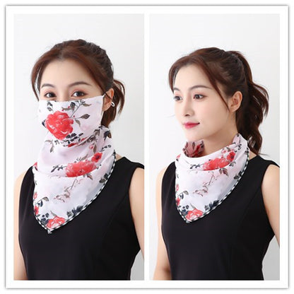 Lightweight Summer Gauze Scarf – Multifunctional Hanging-Ear Wrap