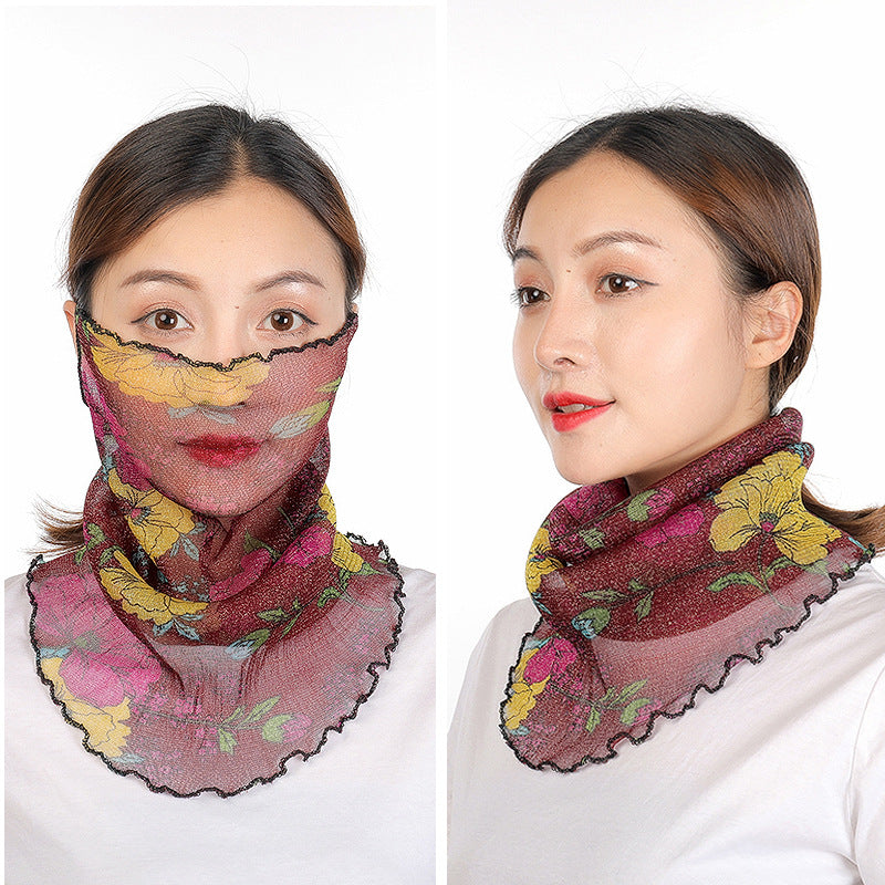 Lightweight Summer Gauze Scarf – Multifunctional Hanging-Ear Wrap