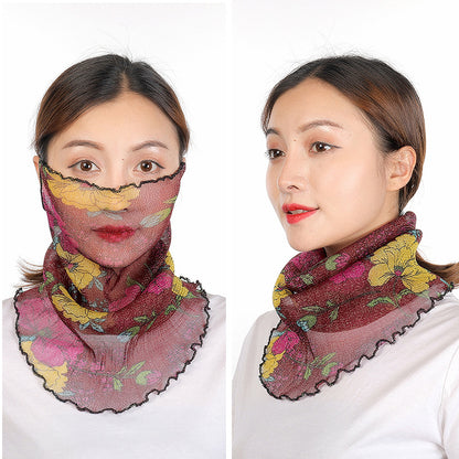 Lightweight Summer Gauze Scarf – Multifunctional Hanging-Ear Wrap