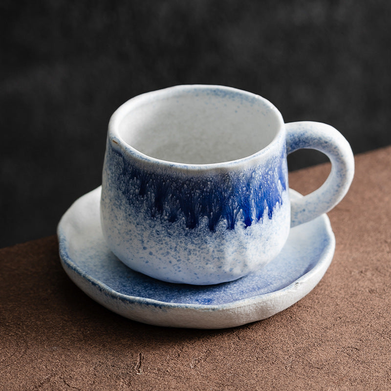 Retro Style Ceramic Mug Set for Afternoon Tea at Home