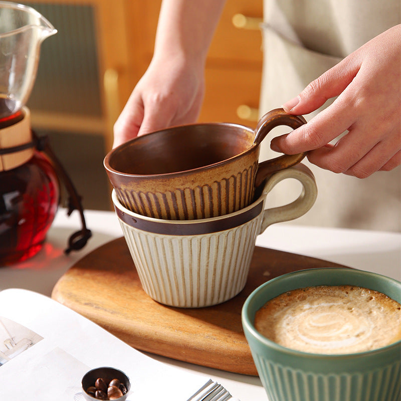Cozy 2-Pack Vintage Stoneware Coffee Mug – Save More & Sip Together