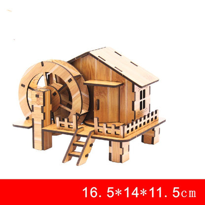 3D Wooden Puzzle Model – DIY Craft Kit & Elegant Home Décor Piece”