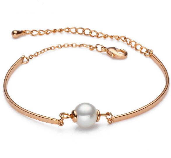 Ladies S925 Silver Pearl Bead Bracelet – Fine Jewelry