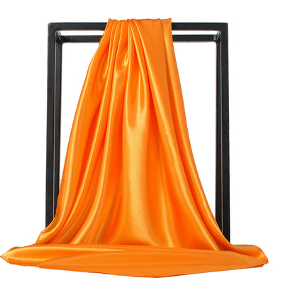 Elegant Satin Imitation Silk Shawl – Lightweight Ladies Headscarf
