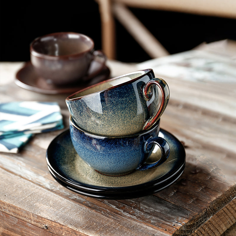 Elegant 250ml Ceramic Latte Coffee Cup - Stylish & Luxury Coffee Set