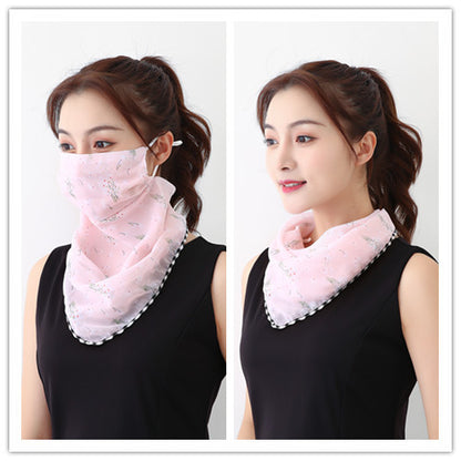 Lightweight Summer Gauze Scarf – Multifunctional Hanging-Ear Wrap