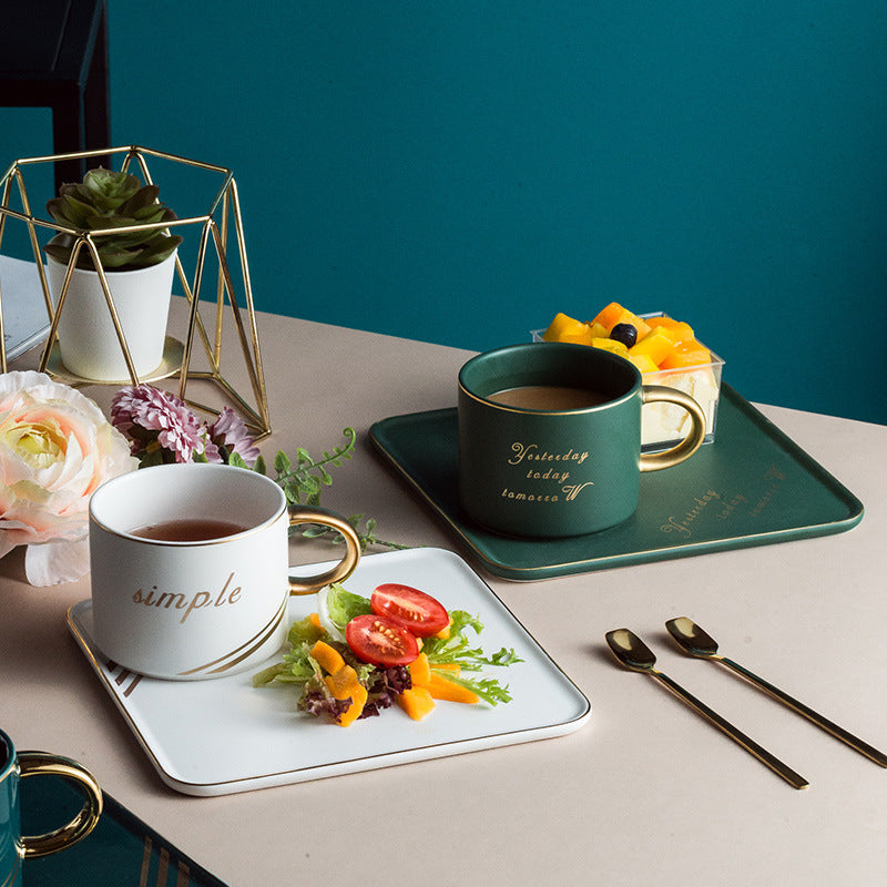 Creative Ceramic Coffee Cups – Stylish & Elegant Set for Coffee Lovers