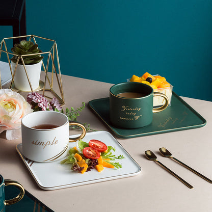 Creative Ceramic Coffee Cups – Stylish & Elegant Set for Coffee Lovers