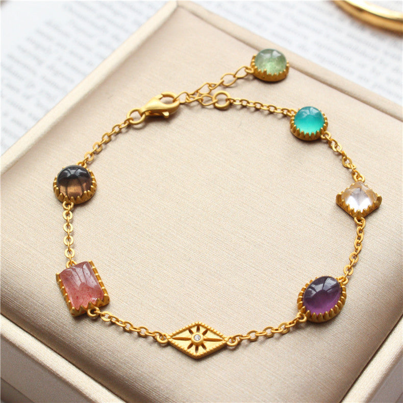 Luxury Crystal Multi-Graphic Bracelet – Elegant Statement Jewelry