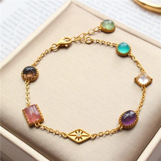 Luxury Crystal Multi-Graphic Bracelet – Elegant Statement Jewelry