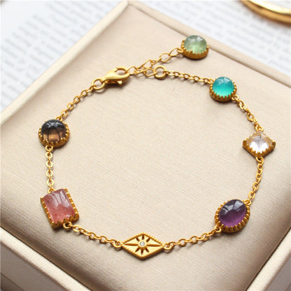 Luxury Crystal Multi-Graphic Bracelet – Elegant Statement Jewelry