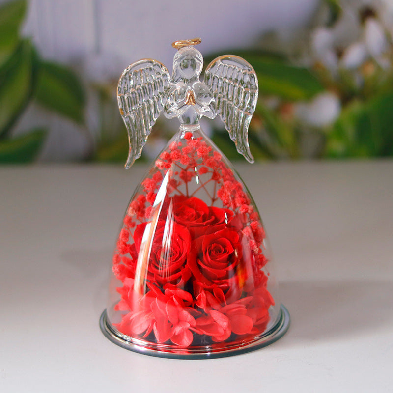 Eternal Angel Rose Glass Dome Gift Box – A Timeless Symbol of Love