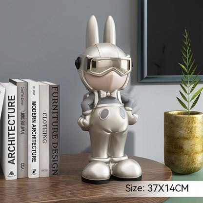 Elegant Rabbit Sculpture – Luxury Living Room Home Décor Ornament