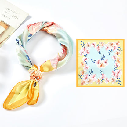 Printed Silk Satin Scarf & Shawl – Soft, Stylish, Versatile