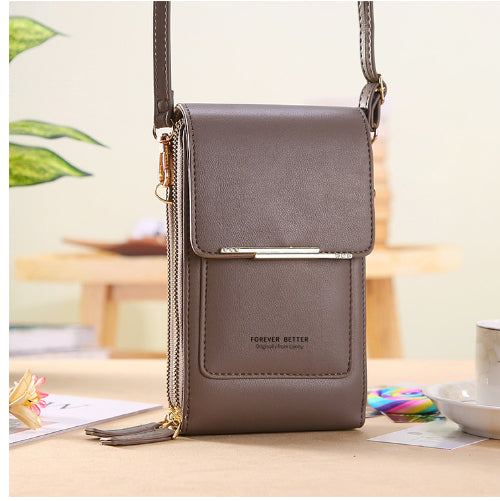 Touchscreen Crossbody Phone Bag – Stylish Mini Wallet for Women