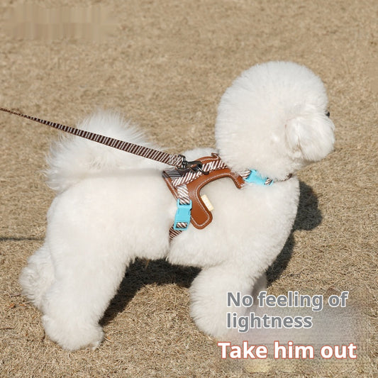 Adjustable Anti-Pull Dog Harness & Leash – Comfortable Safety Gear for Dogs