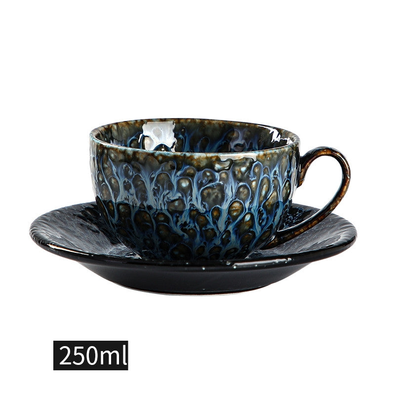 Elegant 250ml Ceramic Latte Coffee Cup - Stylish & Luxury Coffee Set