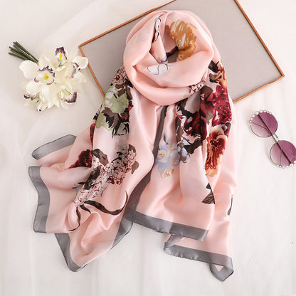 Fashionable Winter Silk Scarf – Long Shawl & Wrap for Women