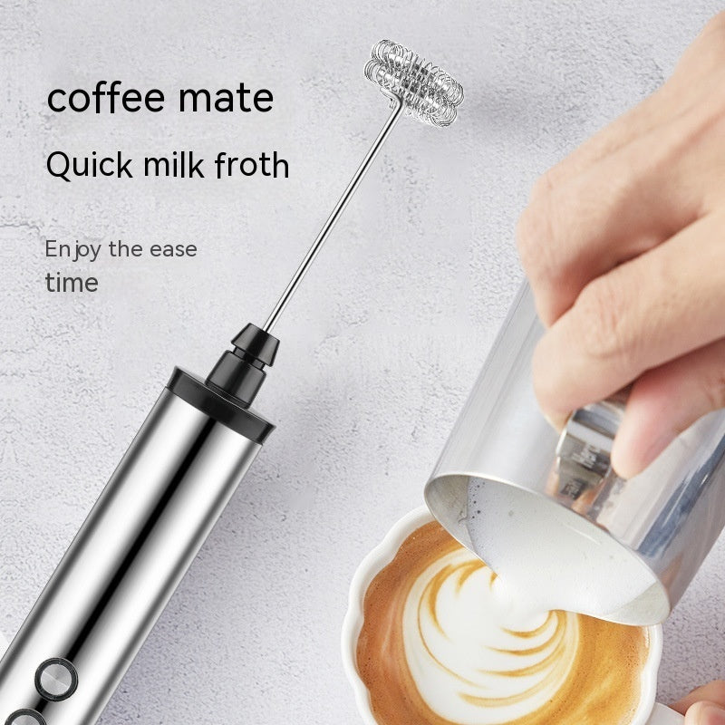 Premium Handheld 3-Head Milk Frother – Perfect for Coffee, Latte & Cappuccino