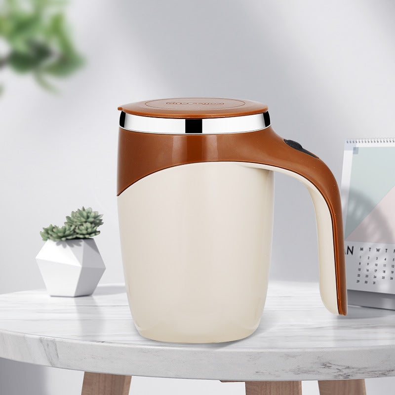 Rechargeable Self-Stirring Coffee & Milkshake Cup – Electric Magnetic Stirring Mug