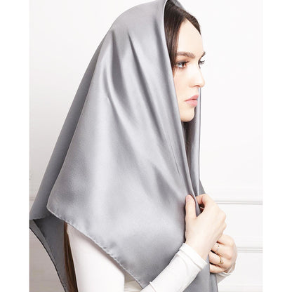 Elegant Satin Imitation Silk Shawl – Lightweight Ladies Headscarf