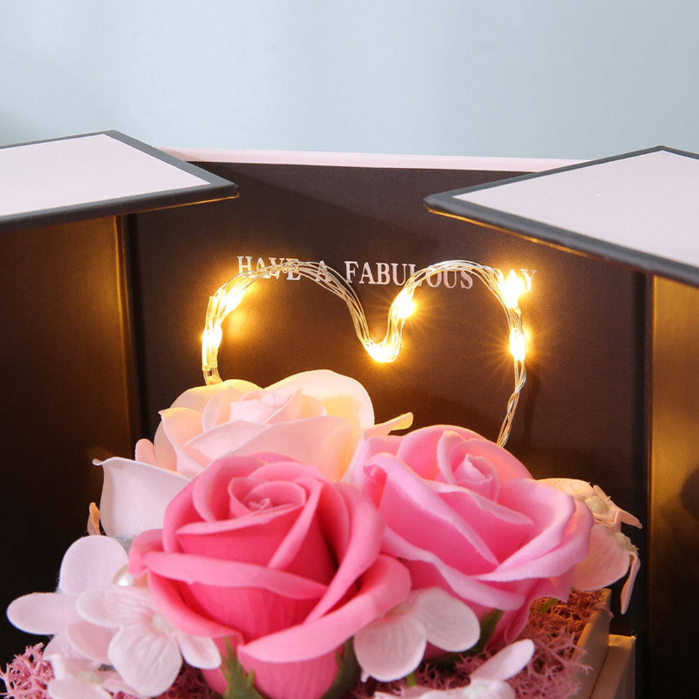 Romantic Pink LED Lamp Gift Box – Perfect Christmas & Valentine’s Day Surprise