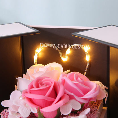 Romantic Pink LED Lamp Gift Box – Perfect Christmas & Valentine’s Day Surprise