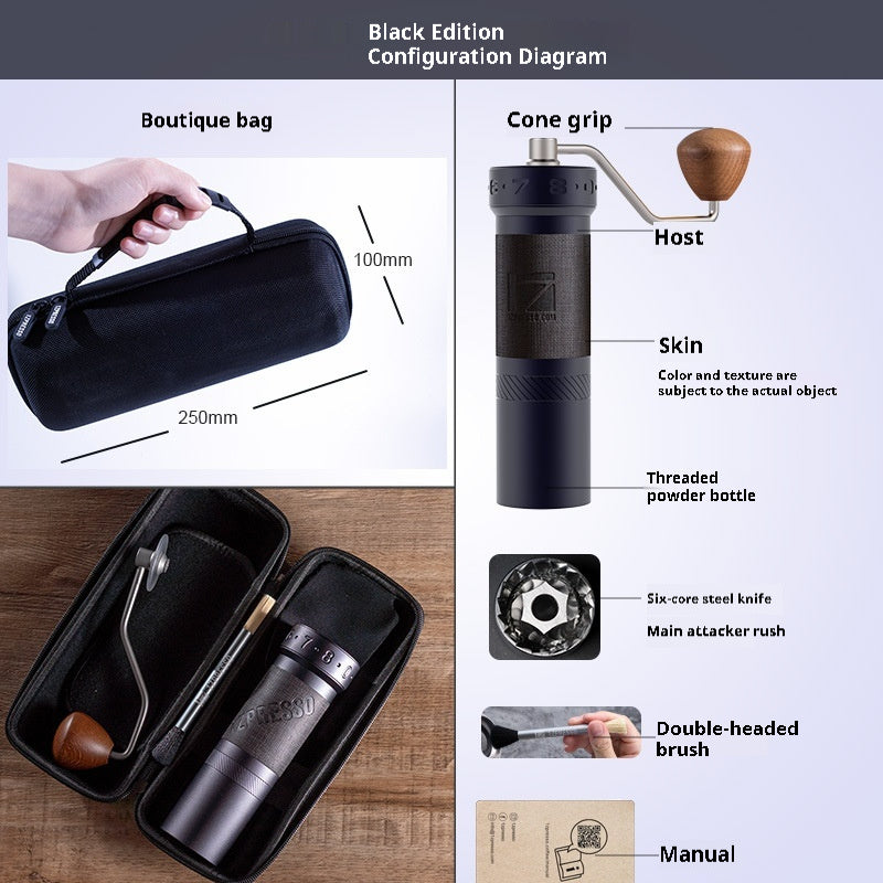 Portable Stainless Steel Manual Coffee Grinder – Precision Hand Coffee Mill
