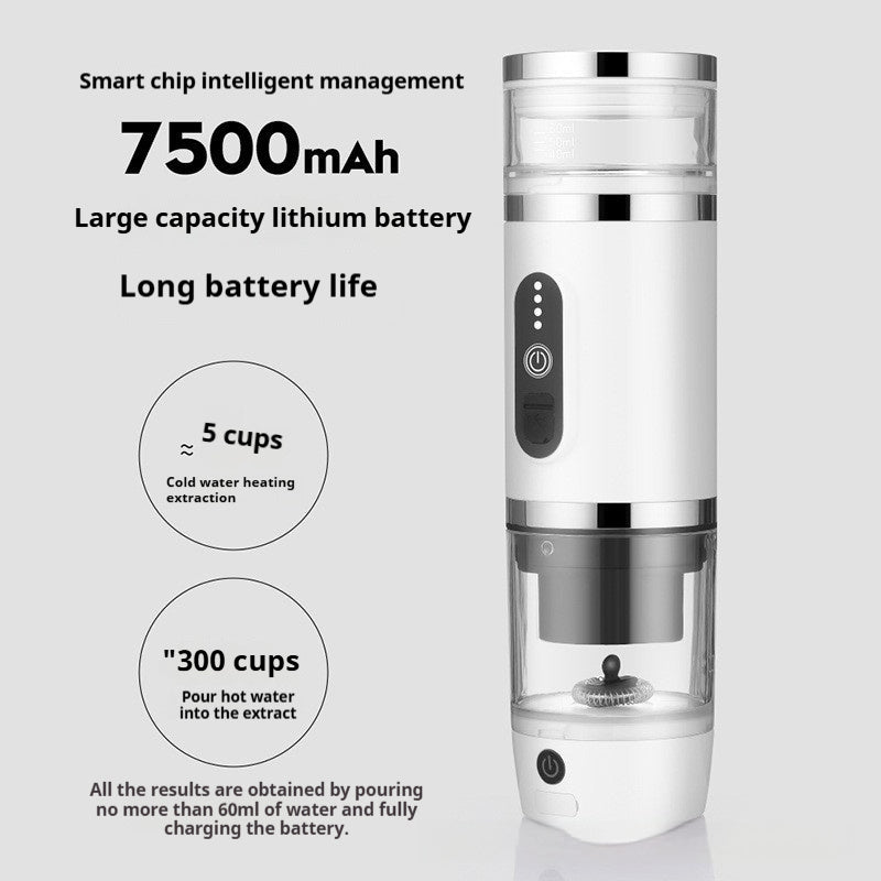 Portable Wireless Self-Heating 3-in-1 Espresso Machine