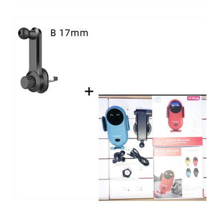 10W Wireless Car Charger with Infrared Auto-Clamp & Magnetic Phone Holder