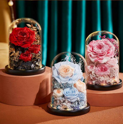 Elegant DIY Glass Cover Gift Box - Luxury Birthday & Special Occasion Gift