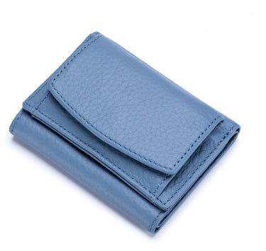 Luxury Japanese Minimalist Leather Mini Wallet for Women – Elegant & Compact