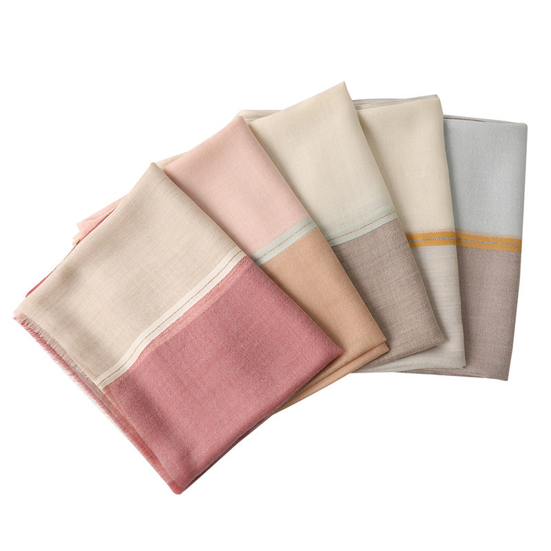 Ring Velvet Long Shawl – Autumn & Winter Cozy Wrap for Women