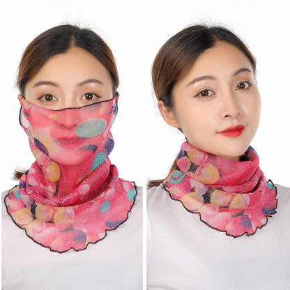 Lightweight Summer Gauze Scarf – Multifunctional Hanging-Ear Wrap