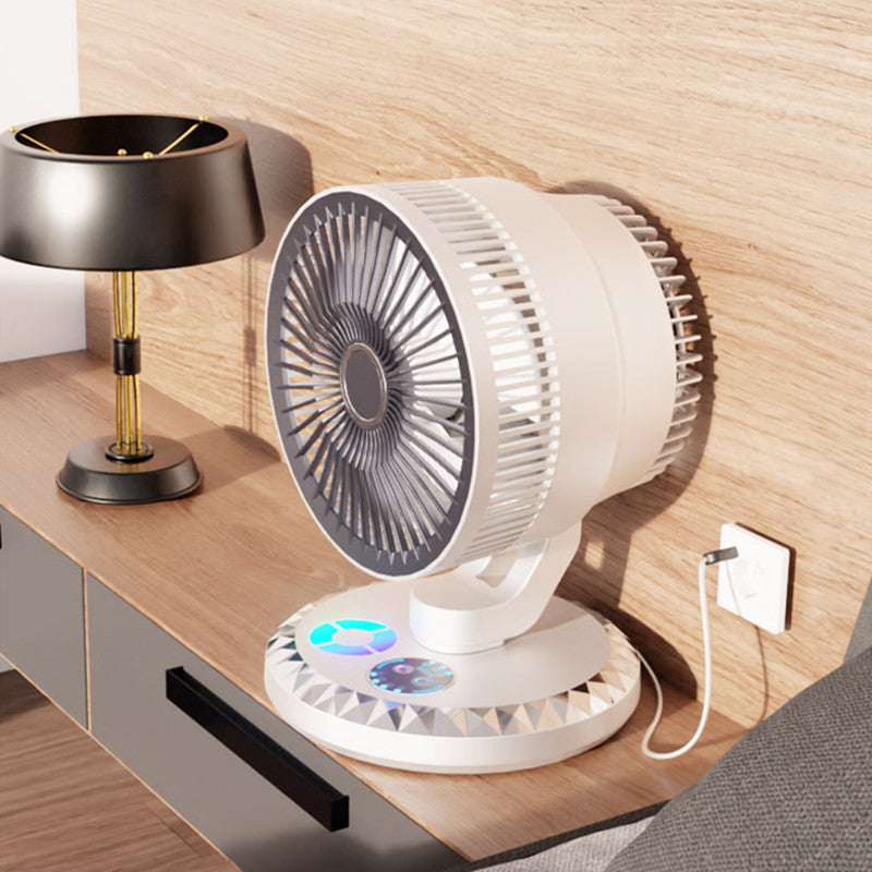 Elegant Portable Desk Fan – Silent Airflow for Work, Home & Travel Comfort