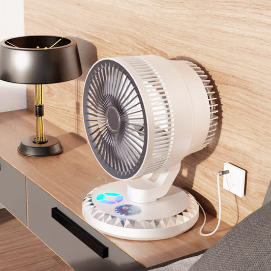 Elegant Portable Desk Fan – Silent Airflow for Work, Home & Travel Comfort
