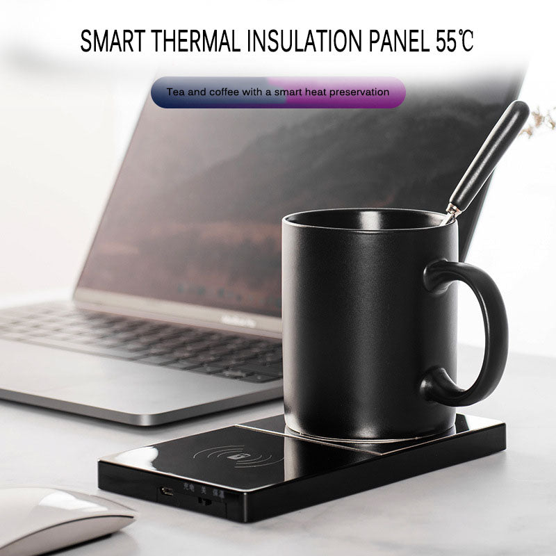 2-in-1 Mug Warmer & Wireless Charger – Hot Coffee Anytime