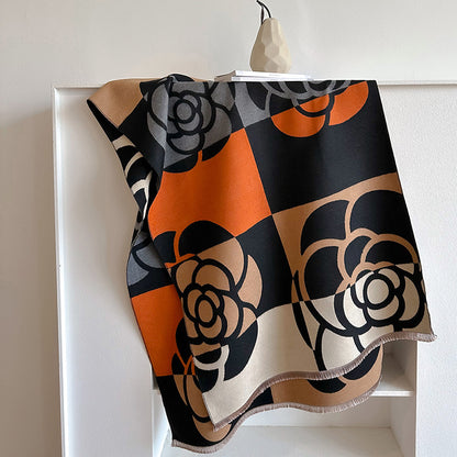 Dual-Use Winter Scarf & Cloak | Women’s Warm Wrap