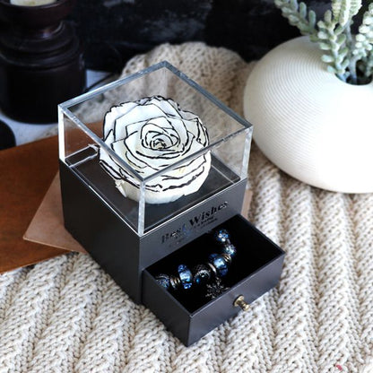 Premium Eternal Rose Jewelry Box – Luxury Romantic Gift for Valentine’s, Birthday & Wedding