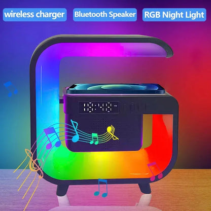 Bluetooth Speaker BT-3401 – Wireless Charger, Clock & Ambient Light