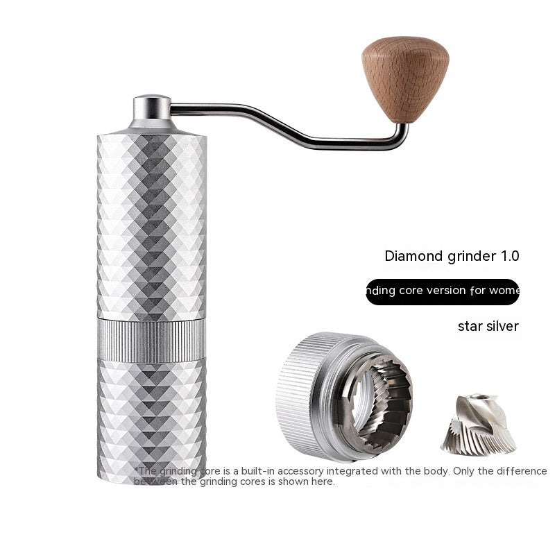 Luxury Manual Coffee Grinder – Diamond Ceramic Burr for Perfect Beans