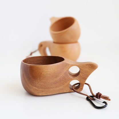 Portable Travel Coffee Mug with Hanging Buckle
