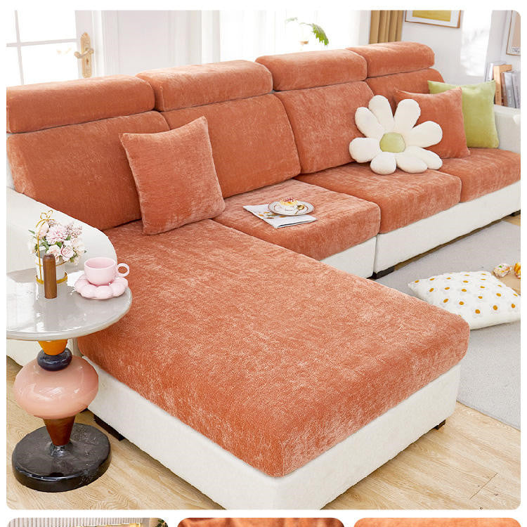 Home Fashion Chenille Stretch Sofa Cover – Modern & Cozy