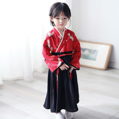 Autumn Hanfu Skirt for Kids – Traditional Chinese Style