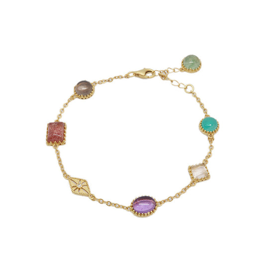 Luxury Crystal Multi-Graphic Bracelet – Elegant Statement Jewelry