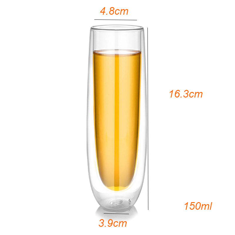 Double-Wall Borosilicate Glass Coffee Mug