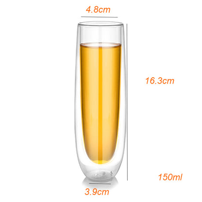 Double-Wall Borosilicate Glass Coffee Mug