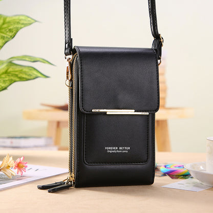 Touchscreen Crossbody Phone Bag – Stylish Mini Wallet for Women